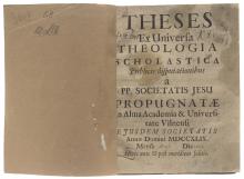 Theses Ex Universa Theologia Scholastica [...] LM-57