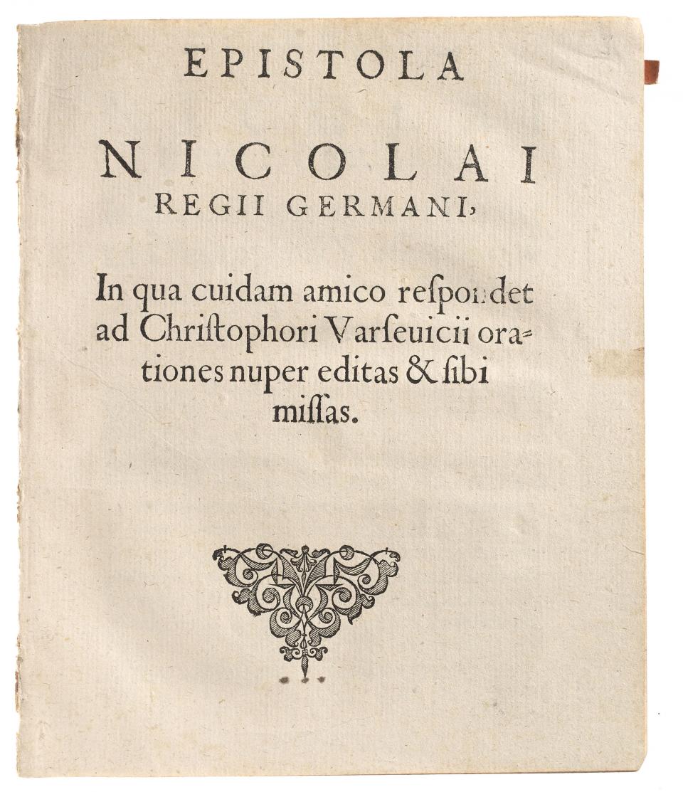 Epistola Nicolai Regii Germani [...] LM-63
