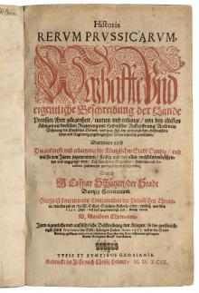 Historia rerum Prussicarum [...] LM-8