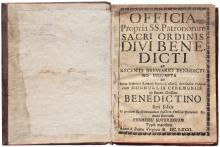 Officia propria ss. Patronorum sacri ordinis Divi Benedicti [...] LM-29
