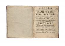 Regula processus granicialis campestris regni Poloniæ […] LM-118