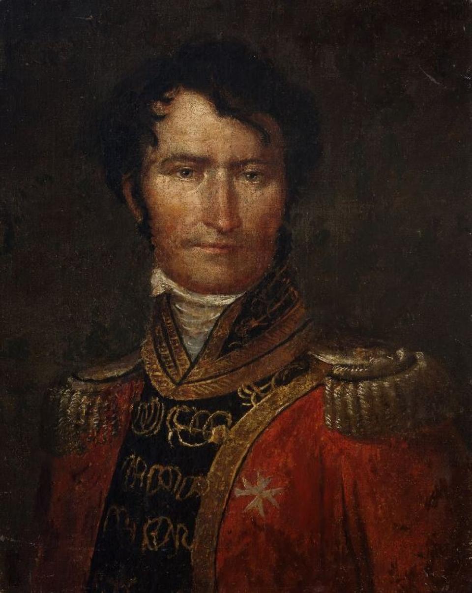 Napoleono armijos 19-ojo (lietuvių) pėstininkų pulko vado Konstantino Tyzenhauzo  portretas